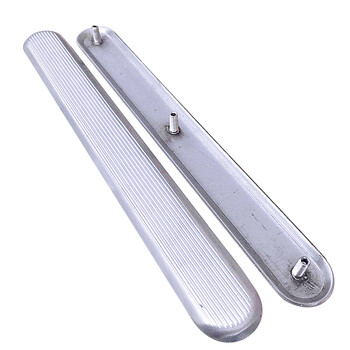 海斯迪克 HKW-159 304不锈钢盲道条 导盲条钉 防滑指引菠萝纹无障碍盲道钉盲人行道 280mm*5mm*35mm菠萝纹