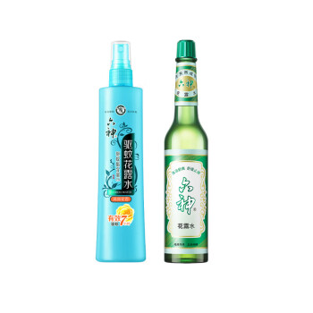 六神舒缓止痒195ml+清新花香防蚊喷雾180ml驱蚊液 止痒驱蚊花露水