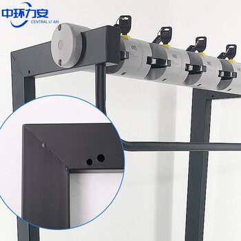 中环力安【10头加固款】雨伞架带锁酒店商用12头24头门口银行收纳定制便民挂伞架子