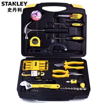 史丹利（Stanley）45件套家用五金工具箱套装 MC-045-23手动家用物业维修工具组合多功能