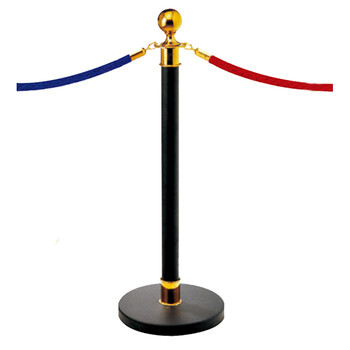 南 LG-F 黑金柱栏杆座 镜金 隔离带伸缩带机场银行排队护栏警示带