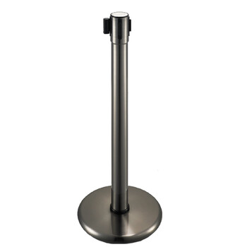 南 LG-R 伸缩带栏杆座 黑金  银行隔离带警戒线围栏护栏排队栏