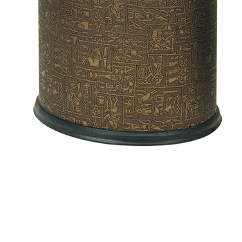 南 GPX-106B 南方椭圆单层垃圾桶  埃及纹皮 商用垃圾桶 酒店宾馆客房果皮桶