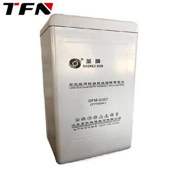 TFN 圣阳蓄电池GFM-300C 2V300AH 铅酸免维护蓄电池 发电厂 基站 通讯局