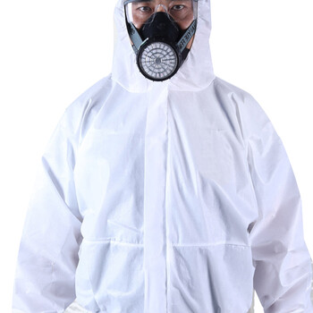 谋福CNMF 702L【特防认证】隔离服一次性防护服连体喷洒农药畜牧养殖【送户外鞋套1付】