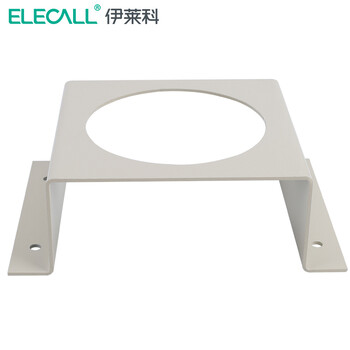 伊莱科(ELECALL)压差表压差计安装盒 不锈钢压差表安装面板TE2000 银色 明装支架（铁制安装架)定做