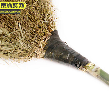 京洲实邦 黑皮竹扫把10把装 手工竹扫帚竹笤帚物业大扫把环卫JZSB-9291