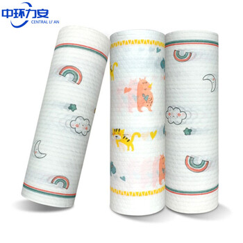 中环力安 水波纹20*25cm1卷25片 吸水无纺布一次性懒人抹布可水洗干湿两用洗碗布