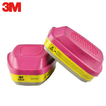 3M  过滤盒 防放射性 碘 滤毒盒 配全面具使用 60928滤盒（一对）
