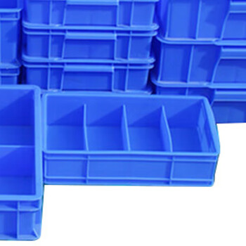 稳斯坦 WST095 零件盒分格箱 加厚多隔塑料收纳盒工具物料分类盒周转箱 530三格箱#590*385*145
