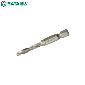 世达（SATA）50806     5件套高速钢复合丝锥钻M6x1.0MM