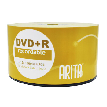铼德(ARITA) e时代系列 DVD+R 16速4.7G 空白光盘/光盘/刻录盘 塑封装50片