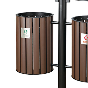 南 GPX-95B 南方烤漆分类环保垃圾桶 咖啡色 户外垃圾桶户外环保垃圾桶烟灰桶广场小区公园环保垃圾桶