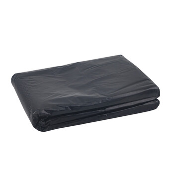 益美得 平口垃圾袋大号塑料袋餐厅工业垃圾桶大垃圾袋黑色 90*100cm*50只装