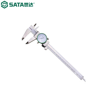 世达（SATA）91521 表盘式游标卡尺0-150MM 91521 钢