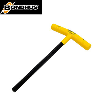 BONDHUS T柄内六角匙 t型扳手15209 公制T六角匙扳手螺丝刀5/32‘’x152mm15209 15209 铬钒合金钢 1