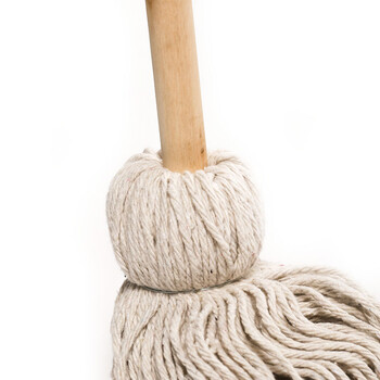 营盘棉线圆头木把头重0.5KG拖布