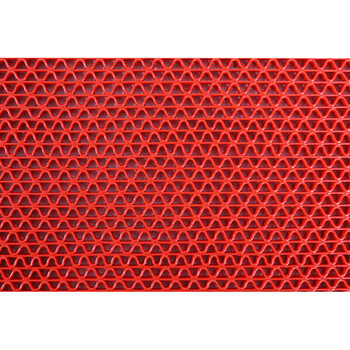 工霸（GONGBA）镂空防滑地垫 防水防滑网格塑料胶垫脚垫 5mm*0.9m*15m 灰色 1卷 定制