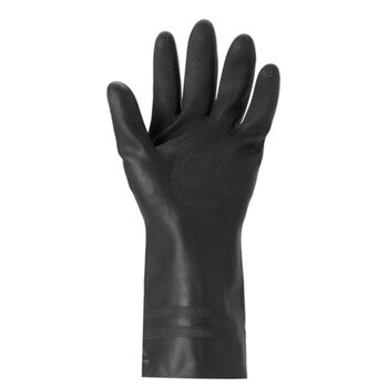 ANSELL 87-950橡胶防化学实验室检查 防酸碱防护耐水劳保工作手套 定做 L码 1付