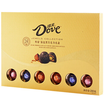德芙 Dove尊慕巧克力礼盒 员工生日福利送女友 糖果休闲零食280g（本产品不含礼品袋）