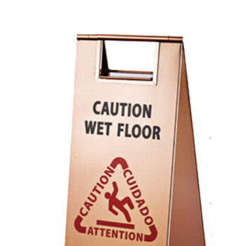 南 P-17G 停车牌 小心地滑 玫瑰金 告示牌停车牌请勿泊车牌小心地滑牌