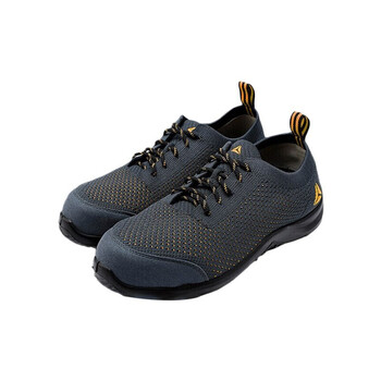 代尔塔 (DELTAPLUS)301228 劳保鞋防砸防刺穿防静电安全鞋透气耐油灰橙色40码1双装DKH