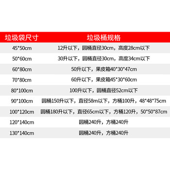 海斯迪克 HK-369 物业垃圾袋100*120cm 50个 商用工业专用塑料袋 黑色平口