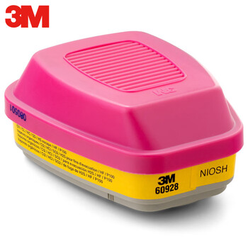 3M  过滤盒 防放射性 碘 滤毒盒 配全面具使用 60928滤盒（一对）