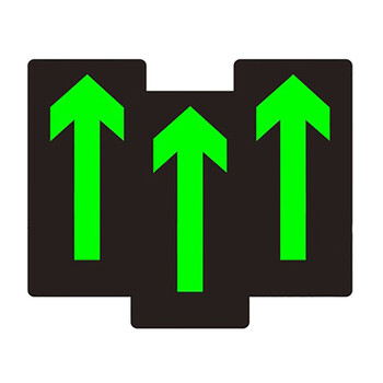 中环力安【安全出口右】安全出口指示牌疏散箭头消防标识牌防水耐磨地标贴纸