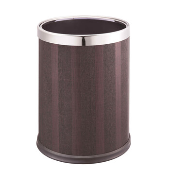 南 GPX-21B 南方房间垃圾桶 紫红条纹 商用酒店宾馆客房垃圾桶 房间桶 果皮桶