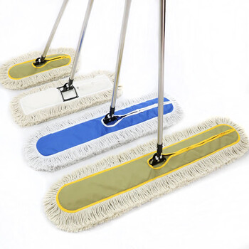 庄太太【整套40cm墨绿绑带】平板大号棉线拖把工厂酒店尘推排拖