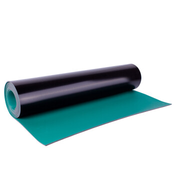 谋福CNMF432防静电台垫 橡胶垫 绿色耐高温工作维修皮桌垫（【整卷】1米×10米×3mm  ）