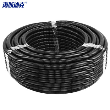 海斯迪克 HK-546 电线电缆保护套穿线软管 PE波纹管聚乙烯pe蛇皮管 塑料波纹管 AD28.5(50米）