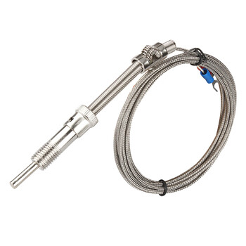 匡建仪表（CONJANT）压簧式热电偶 热电阻K型E型PT100电热偶温度传感器温控仪探头测温线 PT100型压簧-3米 