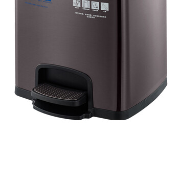 南 SJ20-F03F 南方方形脚踏分类桶 黑金 20L容量 不锈钢脚踩垃圾桶 商场超市分类垃圾桶 果皮桶商用垃圾桶