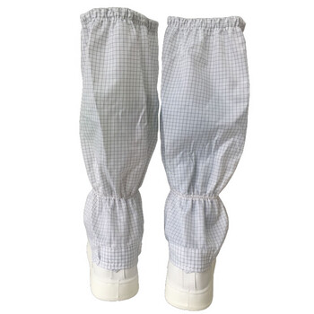 星工（XINGGONG）PU高筒防静电鞋防尘无尘室净化室用鞋 5mm白色网格长筒鞋36码XGJXC-2