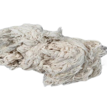 SHUANGDEJD 短白色棉质纱25kg/包/短白色 工业擦拭棉纱 1kg装