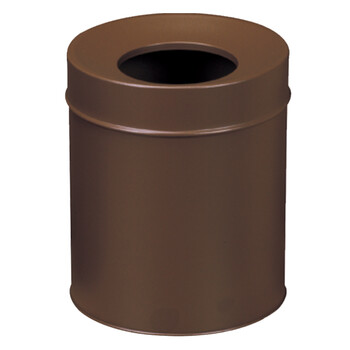 南 GPX-177 南方圆形斜口房间垃圾桶 咖啡色 厨房不锈钢垃圾桶酒店宾馆客房桶 果皮桶