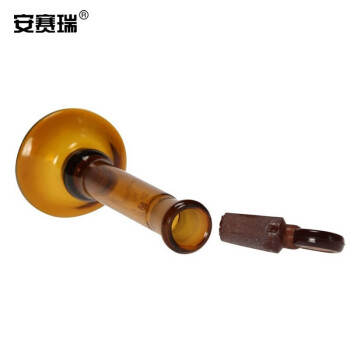 安赛瑞 玻璃容量瓶（2只装）刻度高硼硅玻璃瓶棕色量瓶实验室仪器 250ml厚度2mm 600430