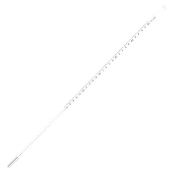 匡建仪表（CONJANT）中兴高精密温度计 工业玻璃棒液体测温仪 手工雕刻款 0-50℃（水银款分度值0.2） 