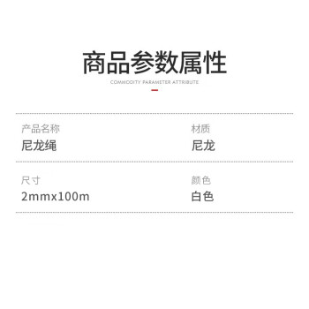 飞尔（FLYER）尼龙白线绳 拉货耐磨捆绑绳 货车刹车固定绳【2mmx100m】