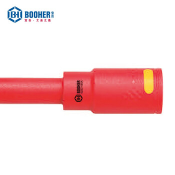 宝合(booher)1/2"系列双色绝缘12角旋具套筒M12x120mm