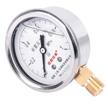 匡建仪表（CONJANT）YTN-60 耐震压力表0-1mpa充油抗震型 测气压油压液压