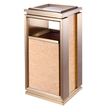 兰诗（LAUTEE）DB6052 不锈钢垃圾桶烟灰桶垃圾回收箱果皮箱 GPX-玫瑰金烟灰缸