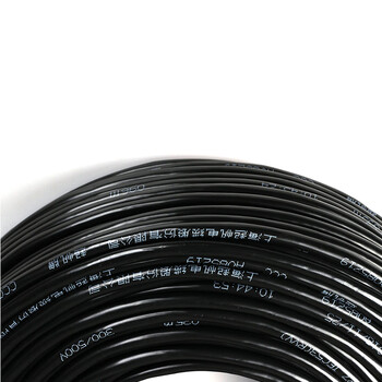 起帆电线电缆 ZR/ZB-RVV3*2.5平方国标B级阻燃多股信号线三芯3芯软护套线电源线 黑色100米