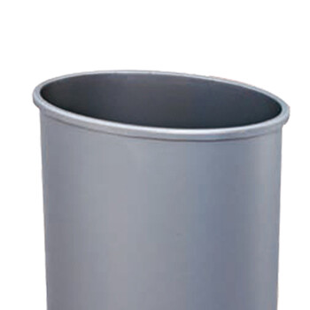 南 GPX-93A 南方椭圆形塑料单层垃圾桶  灰色 商用垃圾桶 酒店宾馆客房果皮桶