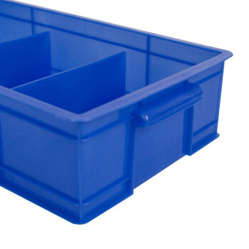 米奇特工（Agents mickey）零件盒 分格箱多隔塑料盒子 工具物料分类盒 周转箱 3格箱350*200*85MM（蓝色）