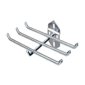 稳斯坦 WST017 工具挂板挂钩 方孔板洞洞板货架物料架挂钩 双斜挂钩150mm