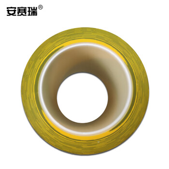 安赛瑞 加厚型地板划线胶带（黄/黑）PVC黄黑警示胶带 斑马纹划线胶带 14339
