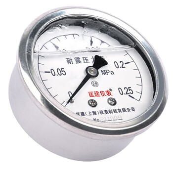 匡建仪表（CONJANT）YTN-60Z 耐震压力表轴向气压表水压表 M14*1.5螺纹 0-0.25mpa 